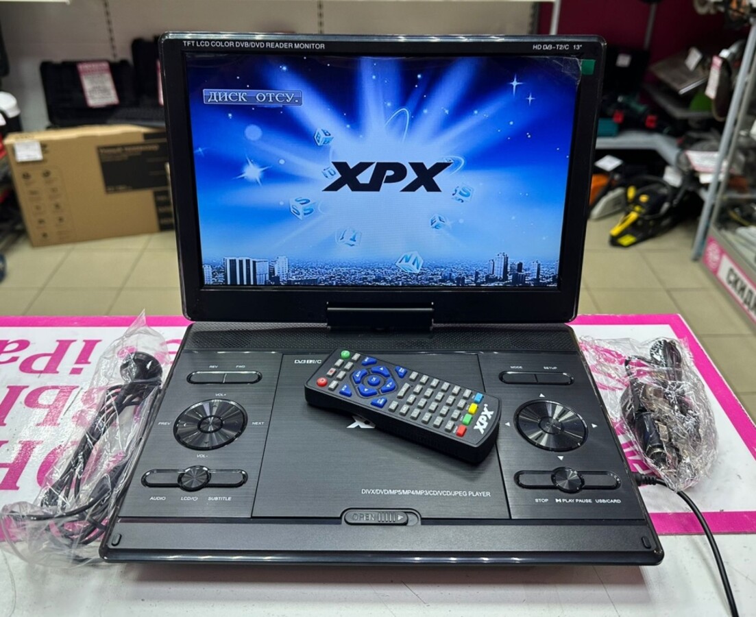 Портативный DVD TV XPX EA-1268L